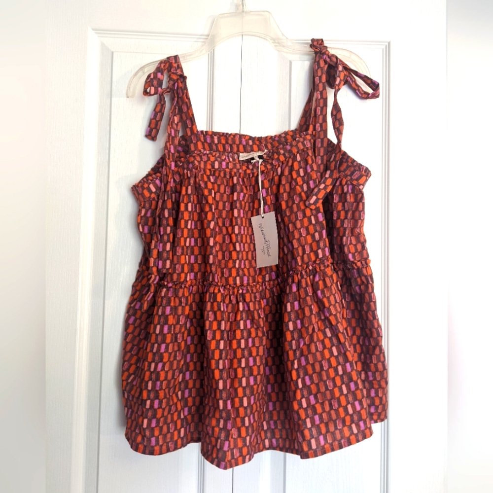 NWT Lightweight Printed Summer Tank Sz L